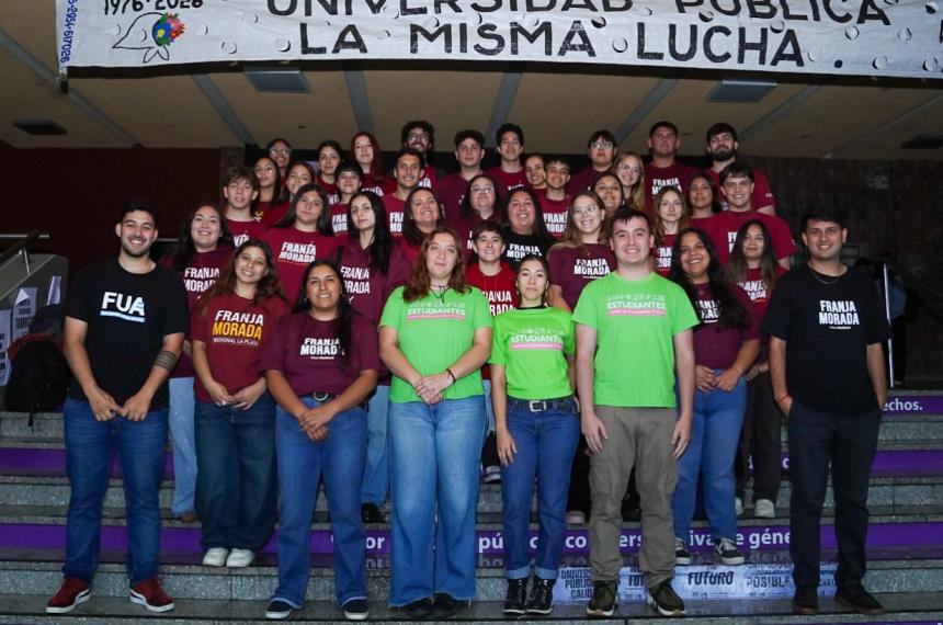 Franja Morada celebró que consolidó  su posicionamiento en la Universidad Nacional de La Pampa