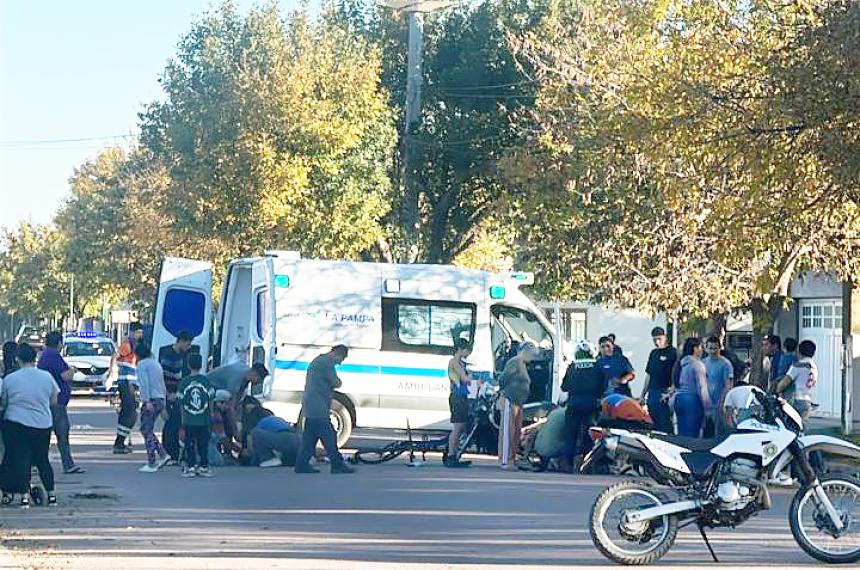 El siniestro vial ocurrió en la intersección de las calles 300 y 117