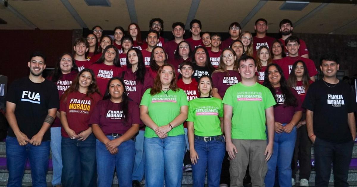 Franja Morada celebró que consolidó  su posicionamiento en la Universidad Nacional de La Pampa