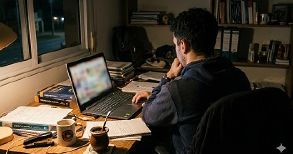 El estudiante de 26 años fue condenado por tener videos y fotos de abuso infantil