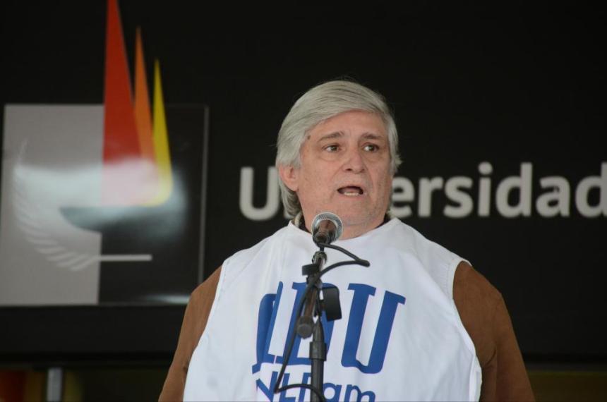Santiago Audisio reelecto La docencia universitaria va a otra semana de paro
