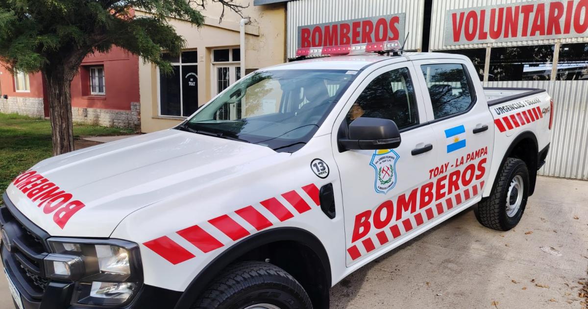 La nueva unidad que incorporaron los Bomberos de Toay