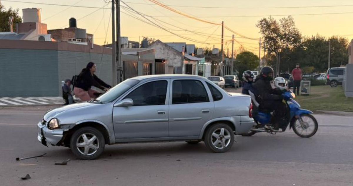 El automóvil involucrado en el siniestro