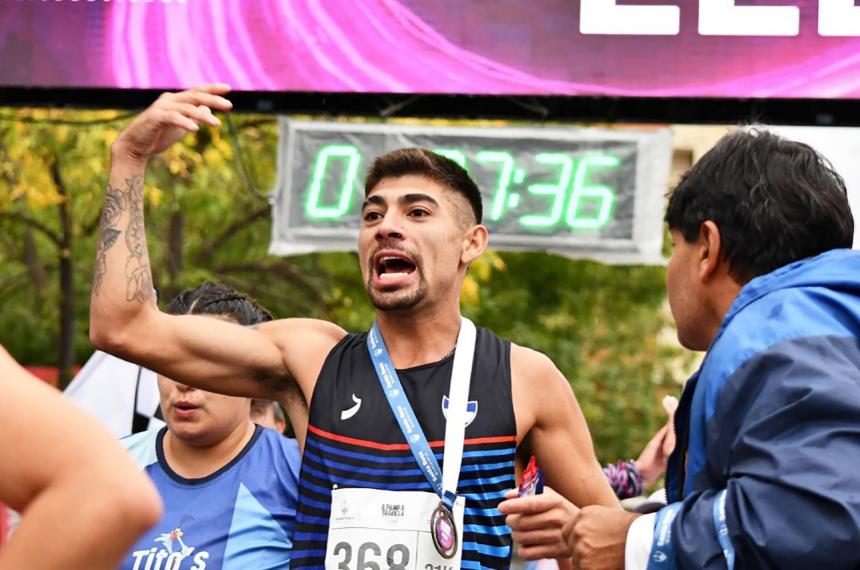 Maximiliano Muñoz durante la reciente A Pampa Traviesa