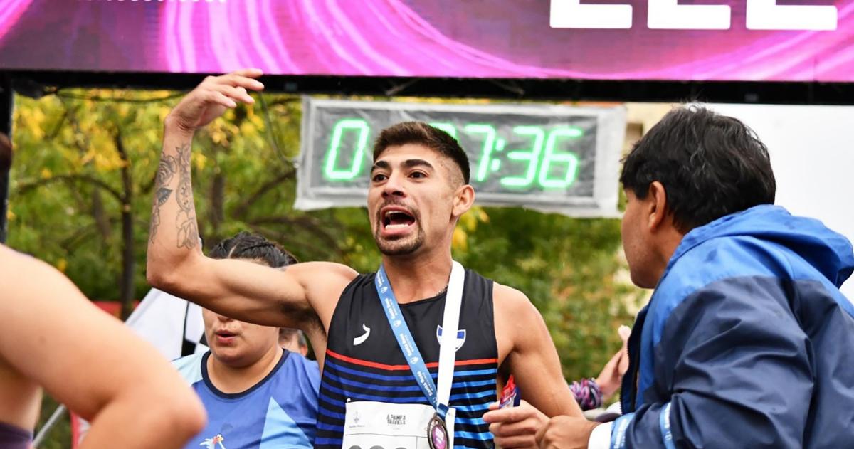 Maximiliano Muñoz durante la reciente A Pampa Traviesa