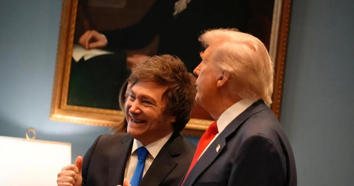 El Presidente de EEUU Donald Trump y el presidente argentino Javier Milei