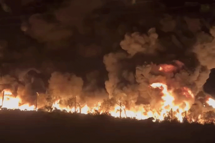 La concejal de 25 de Mayo Malena Pineda denunció un incendio intencional iniciado durante la medianoche en el relleno municipal