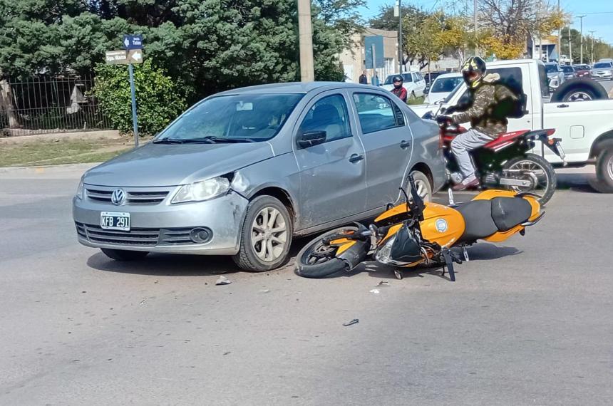 El choque de este mediodía en Circunvalación y Telén