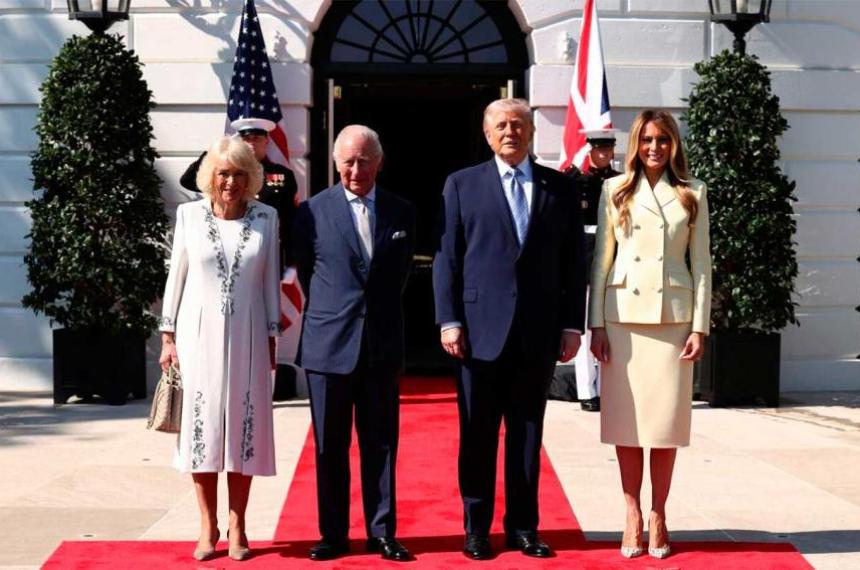 Trump recibió a Carlos III y Camila en medio de m�xima tensión política