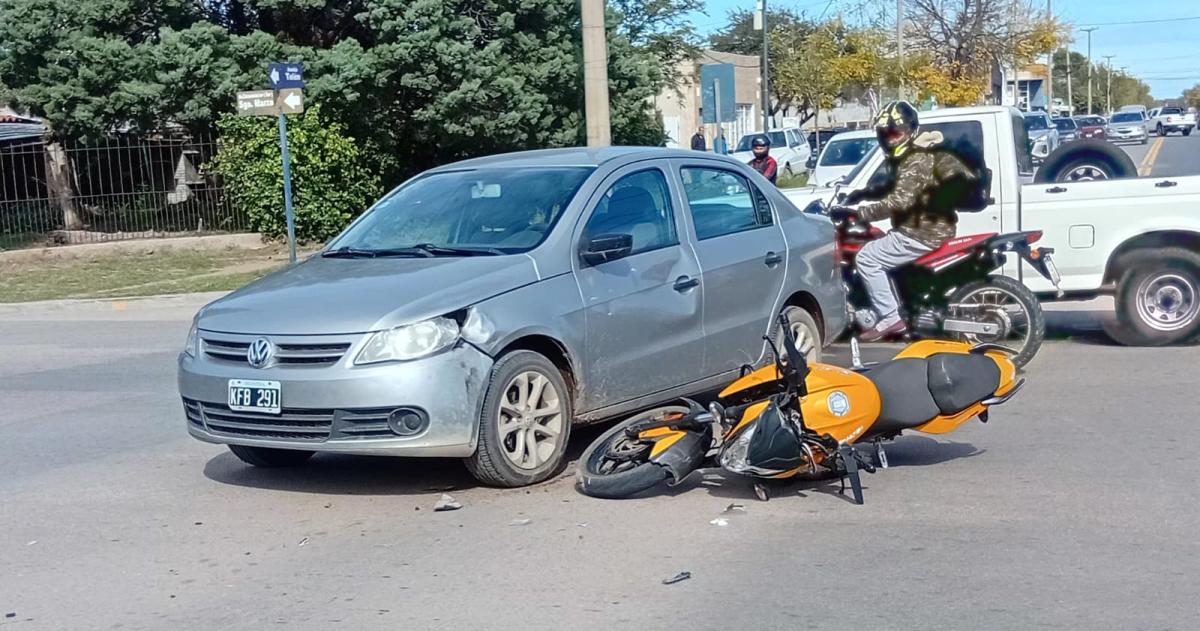 El choque de este mediodía en Circunvalación y Telén