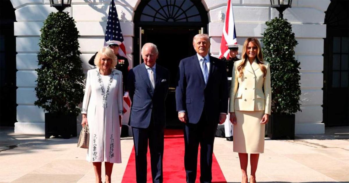 Trump recibió a Carlos III y Camila en medio de m�xima tensión política