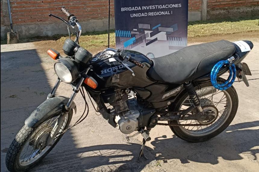 La moto recuperada