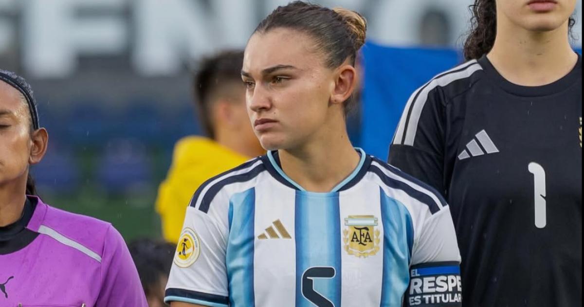 La pampeana Agustina Maldonado en otro compromiso con la celeste y blanca