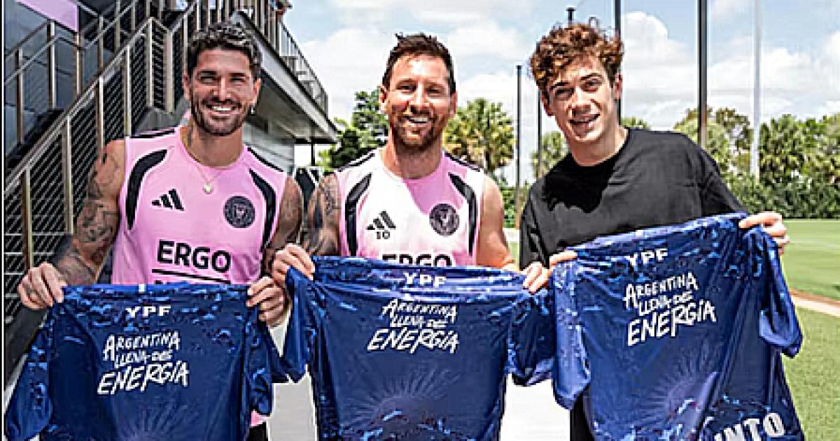 Lionel Messi Rodrigo De Paul y Franco Colapinto se reunieron en Miami