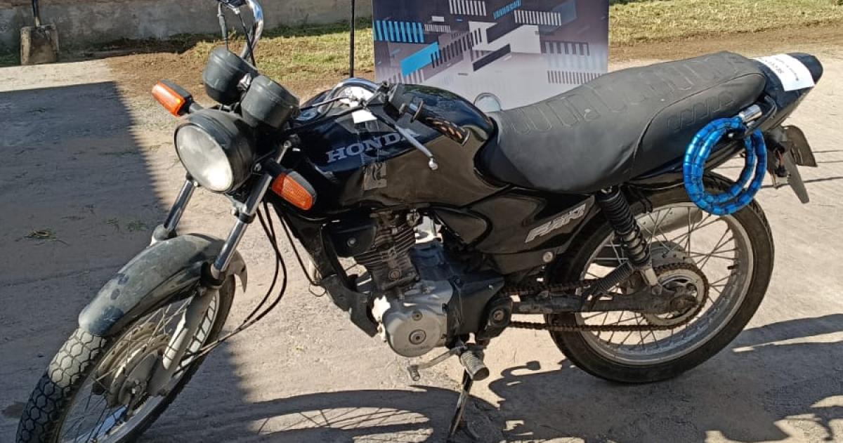 La moto recuperada