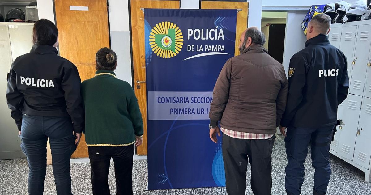 La pareja detenida por la Seccional Primera