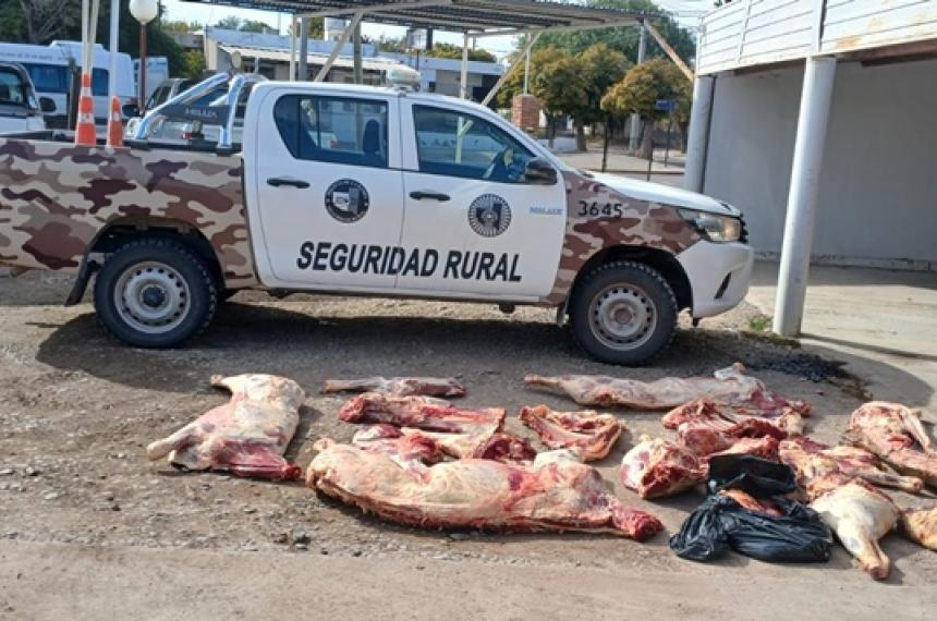 El procedimiento se ralizó en el cruce de la ruta nacional 151 y la provincial 20