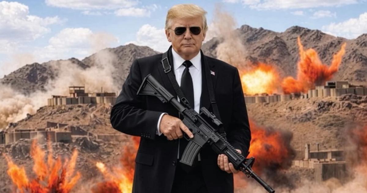 Trump usó una imagena generada con IA en su cuenta de Truth social