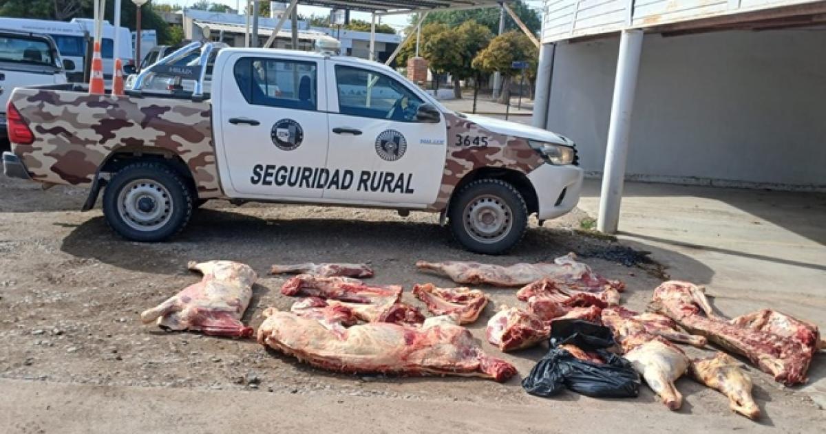 El procedimiento se ralizó en el cruce de la ruta nacional 151 y la provincial 20