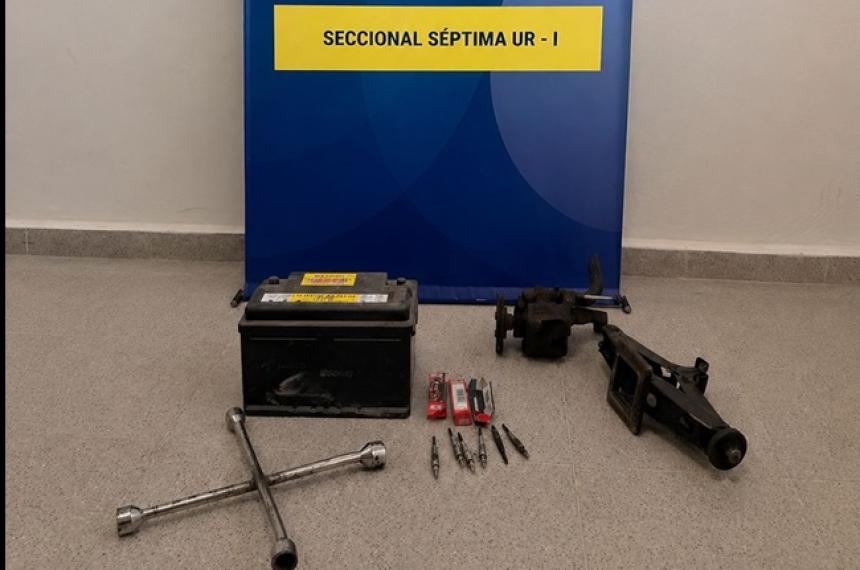 La policía logró recuperar todo lo sustraído