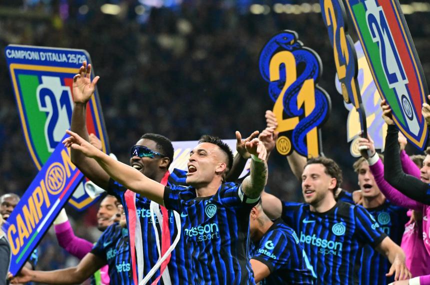 Inter celebró un nuevo scudetto