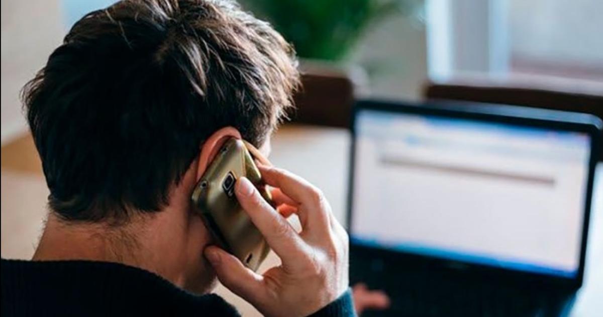 La maniobra se hizo luego de una comuniación telefónica con el damnificado