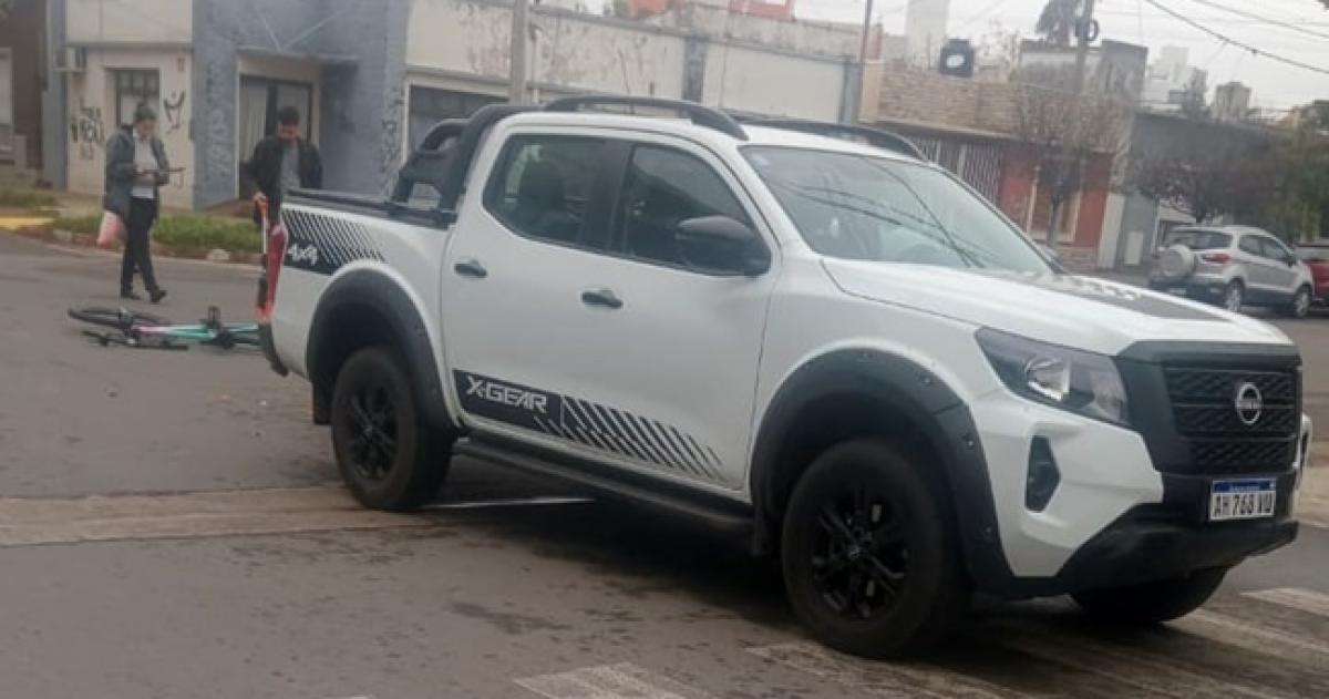 El choque se produjo en la esquina de Roque S�enz Pela y Ameghino