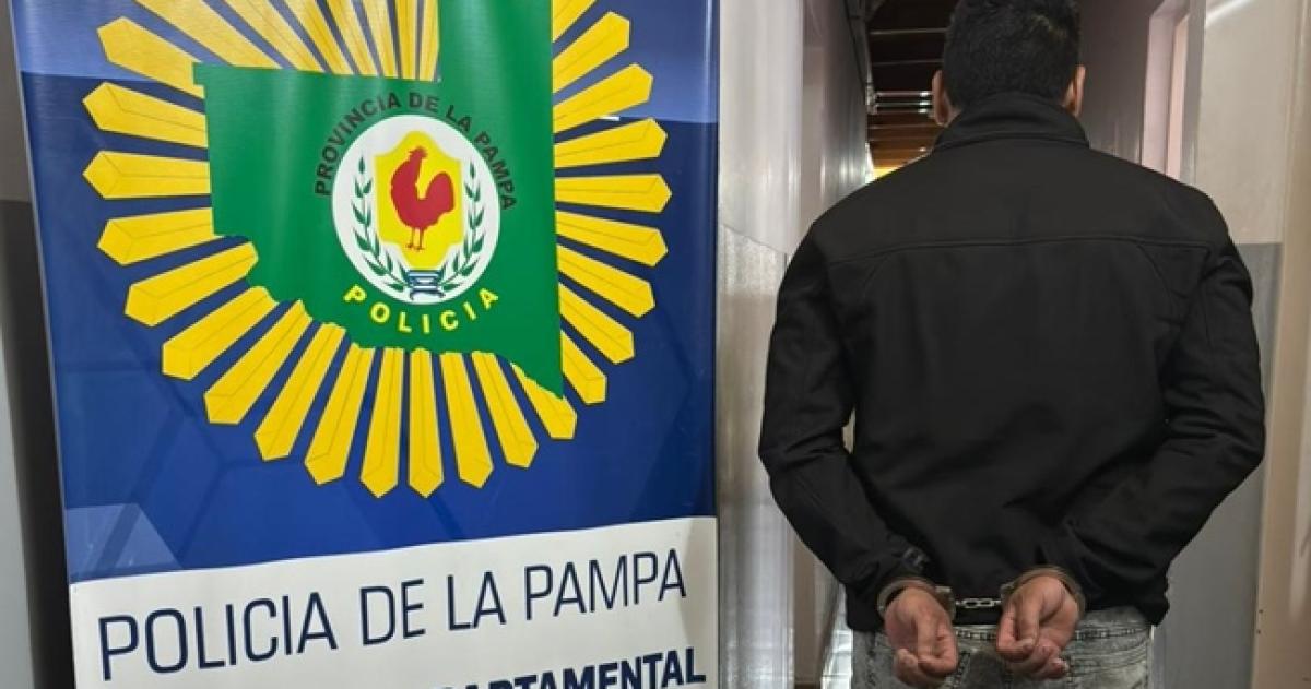 Personal policial de Toay procedió al adetención del hombre