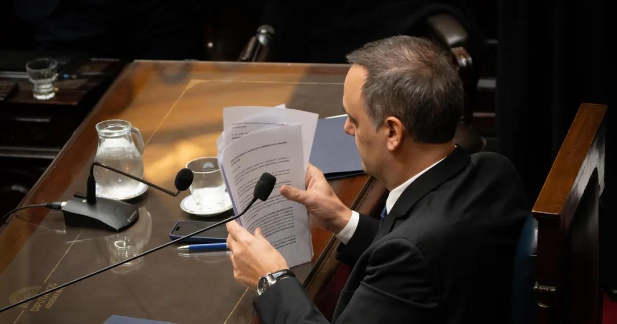El jefe de Gabinete Manuel Adorni
