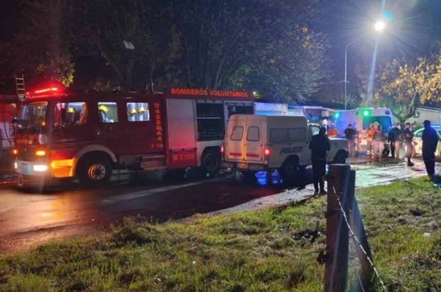 El incendio se produjo en un domicilio situado en la calle 109 entre 30 y 30 bis