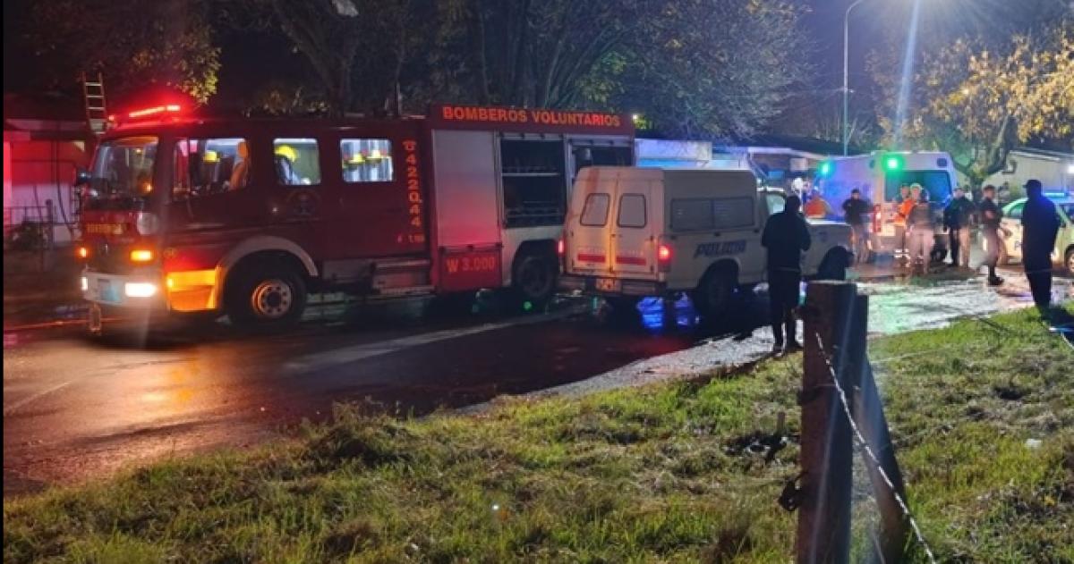 El incendio se produjo en un domicilio situado en la calle 109 entre 30 y 30 bis