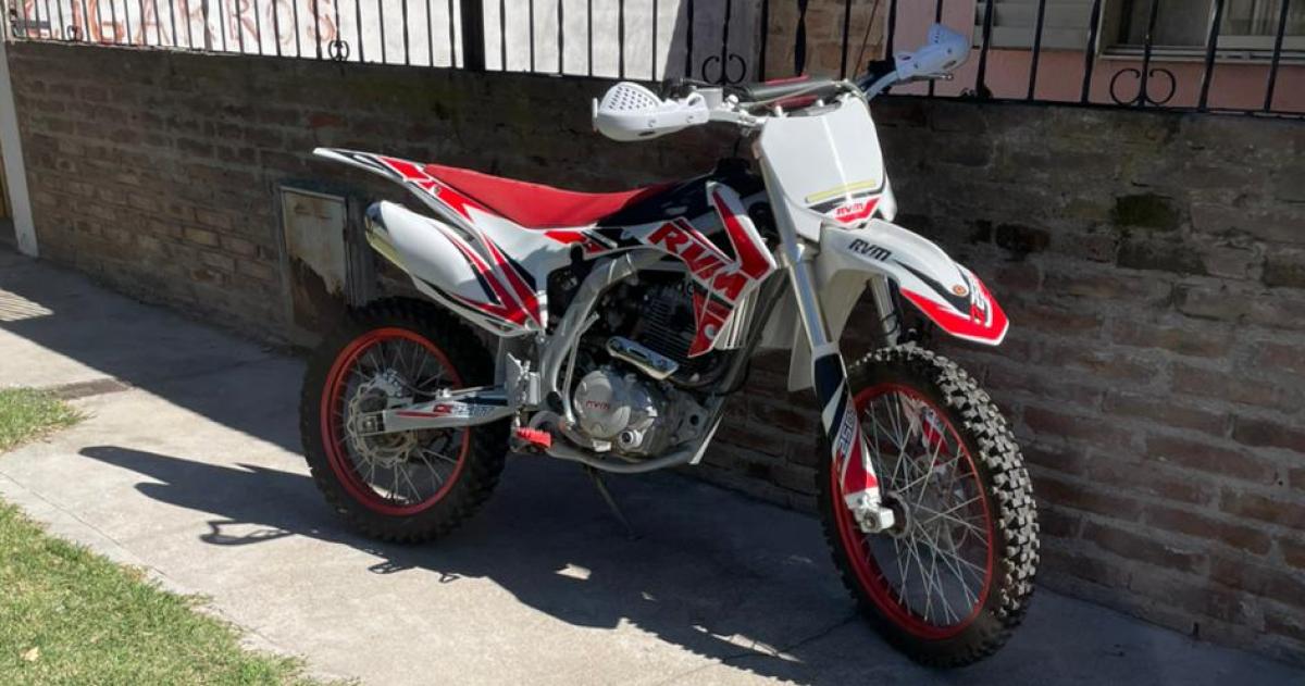 La moto robada en Catriló