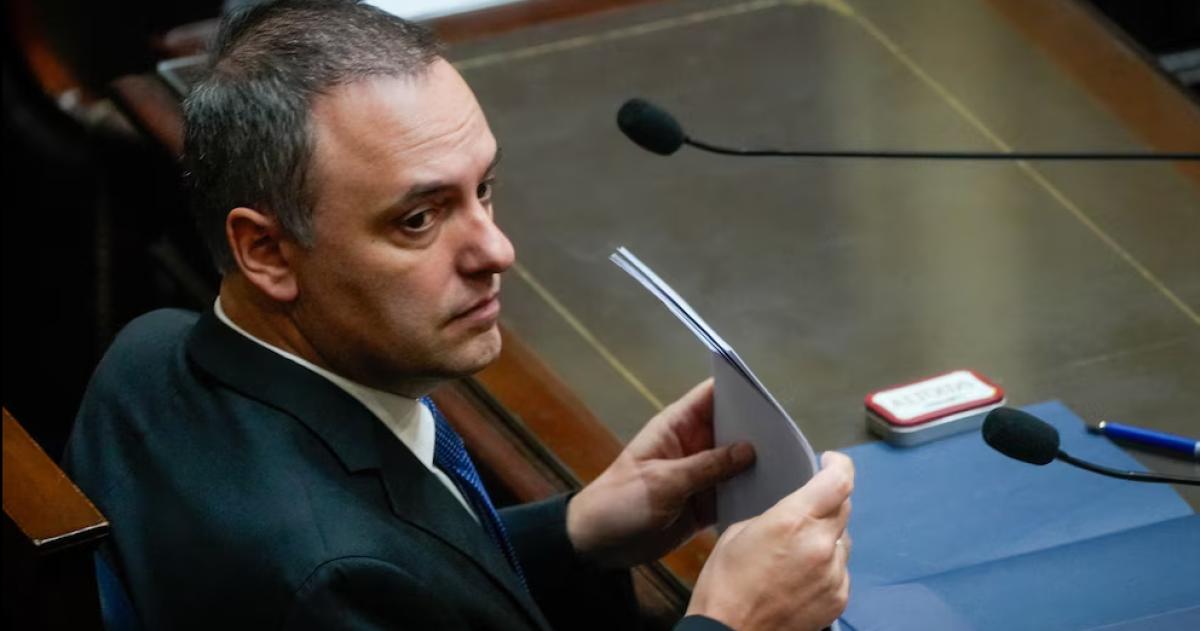 Manuel Adorni en la C�mara de Diputados
