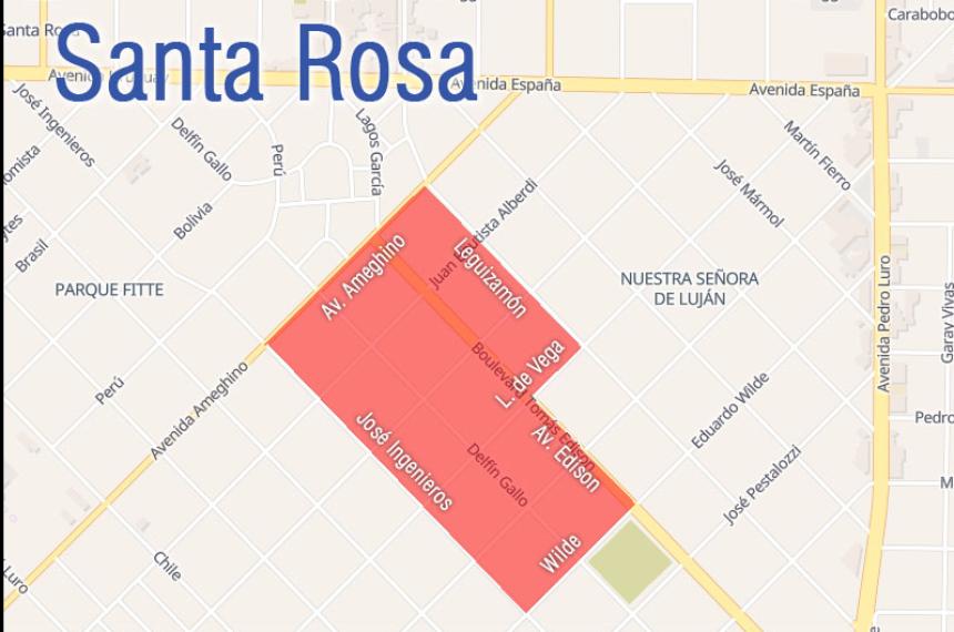 El mapa muestra el lugar donde se producir� el corte este jueves