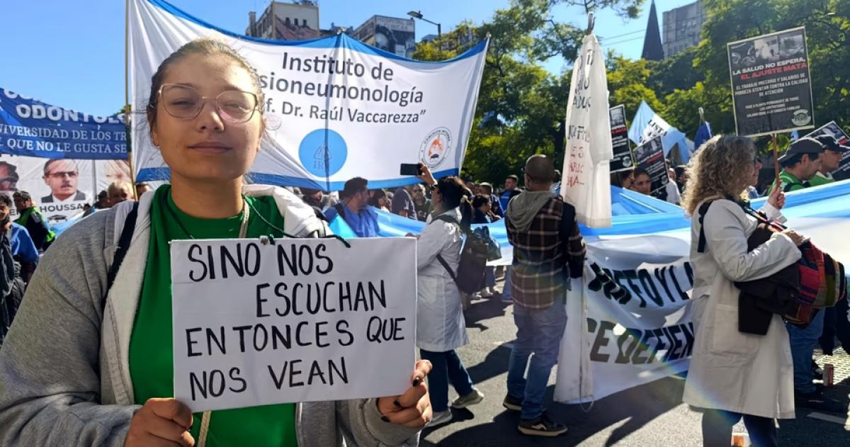 La 4� Marcha Federal Universitaria exige la aplicación de la Ley de Financiamiento