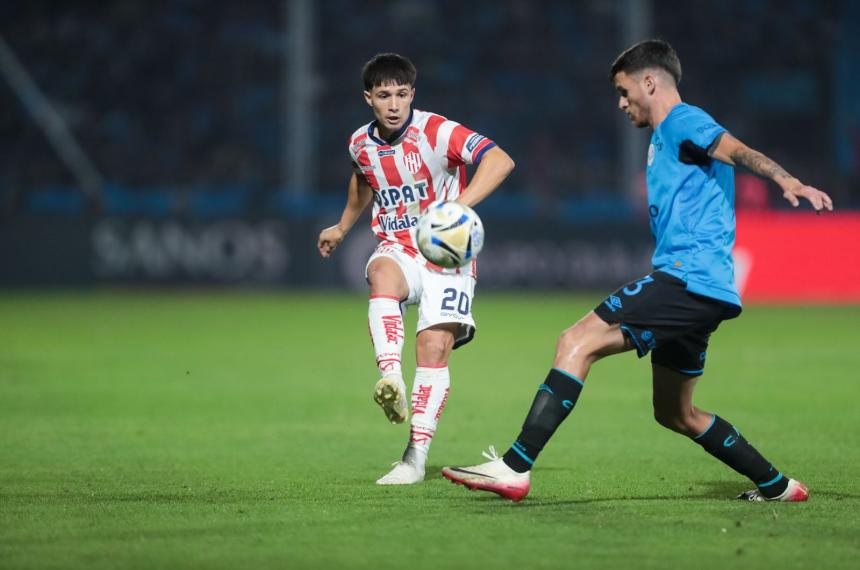 El pampeano Juli�n Palacios tuvo un buen partido en el Tatengue pero no alcanzó ante un encumbrado Belgrano