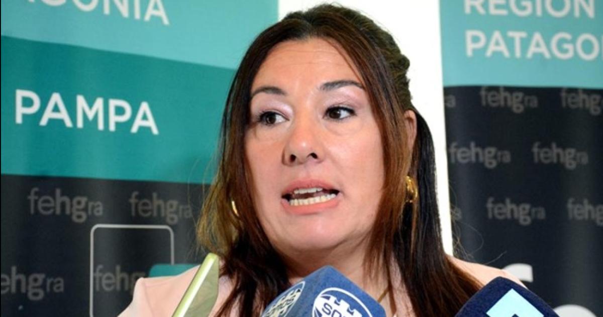 Victoria Altube presidenta de la Asociación Hotelera y Gastronómica de La Pampa