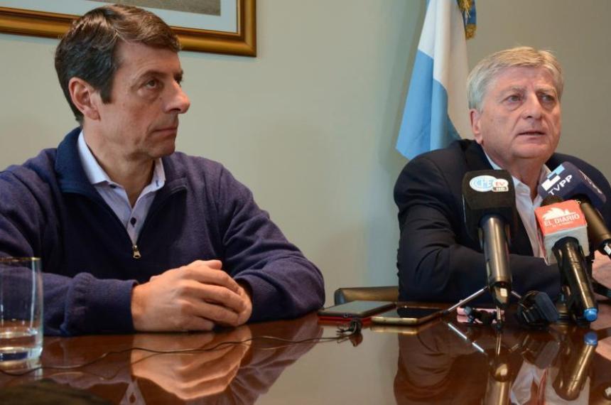 El diputado nacional Ariel Rauschenberger junto al gobernador Sergio Ziliotto