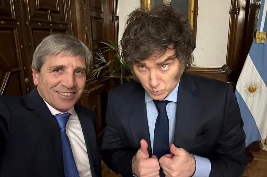 Javier Milei y Luis Caputo