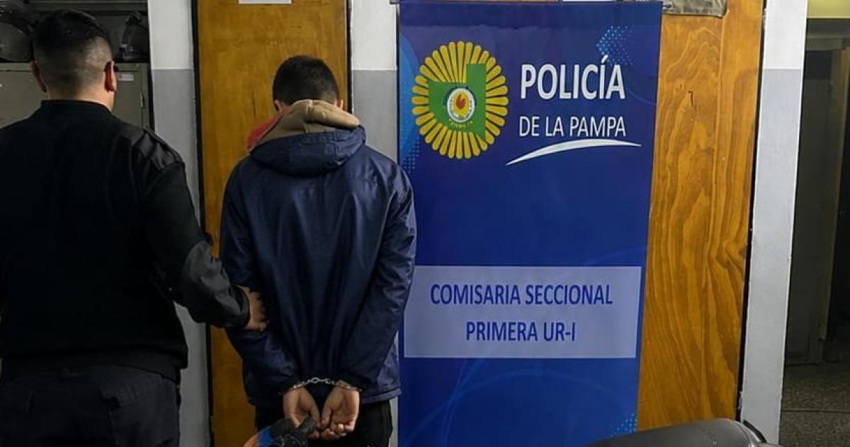 El joven santarroseño detenido por la Seccional Primera