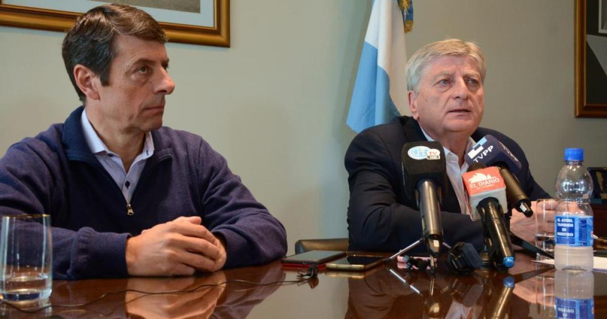 El diputado nacional Ariel Rauschenberger junto al gobernador Sergio Ziliotto