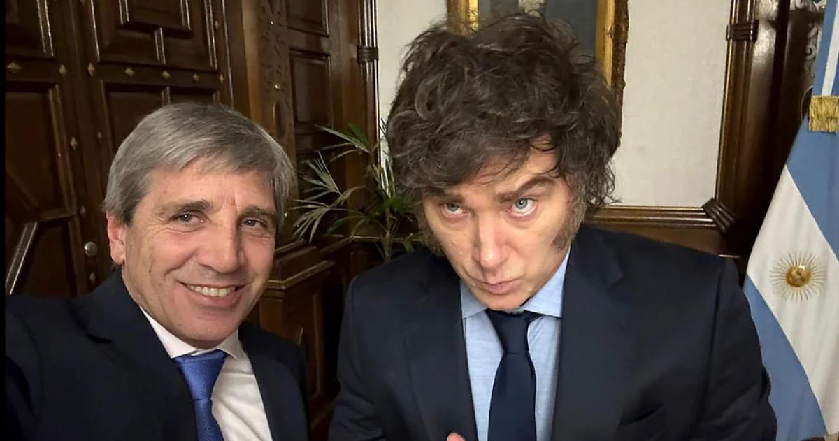 Javier Milei y Luis Caputo