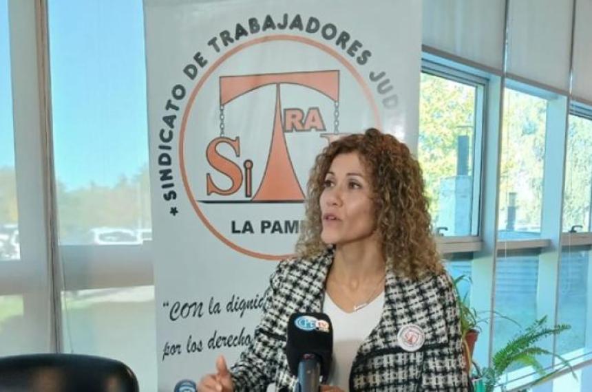 Secretaria general del SITRAJ Susana Funes