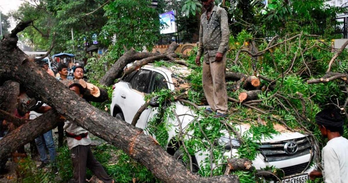 Horror en India- una tormenta devastadora dejó m�s de 100 muertos y escenas desesperant