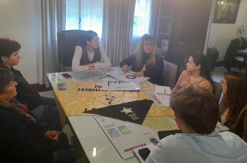 Estrellas Amarillas se reunió con autoridades de Pellegrini
