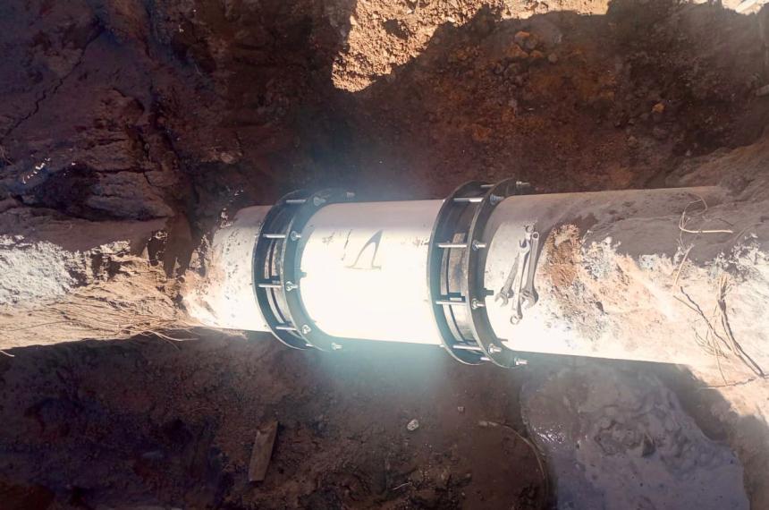 El servicio se vio afectado desde el pasado viernes debido a la rotura de un caño de 600 milímetros
