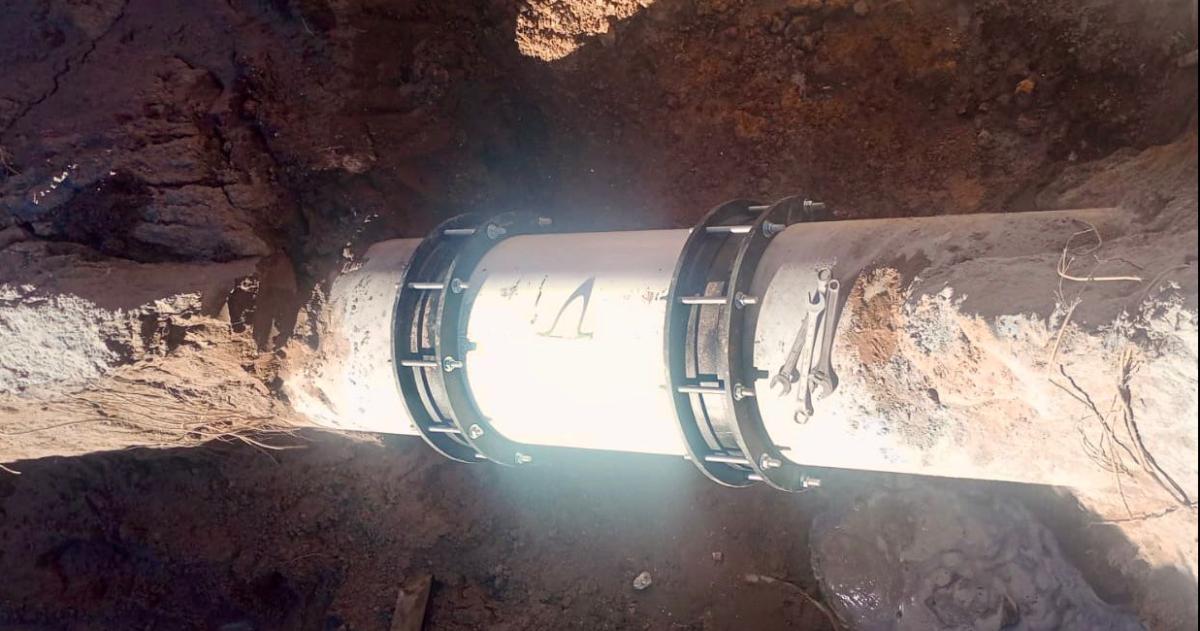 El servicio se vio afectado desde el pasado viernes debido a la rotura de un caño de 600 milímetros