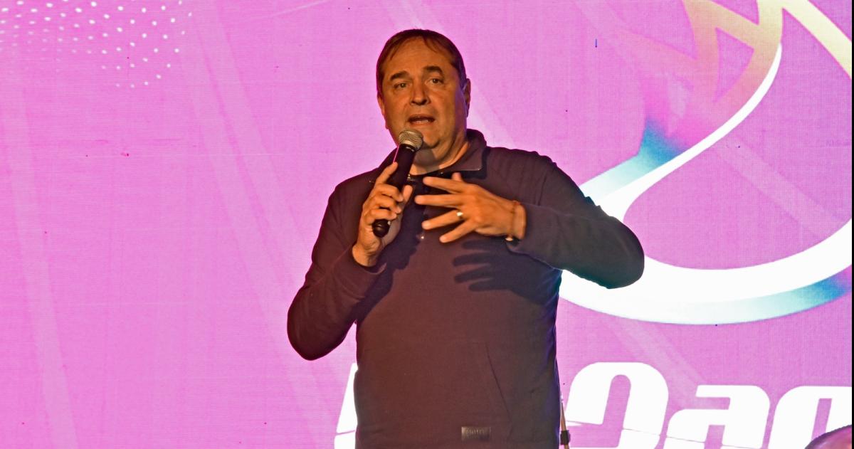 Ceferino Almudévar durante la apertura