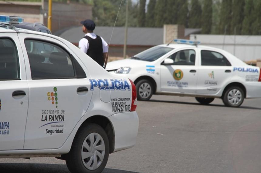 La policía montó un operativo cerrojo en General Pico