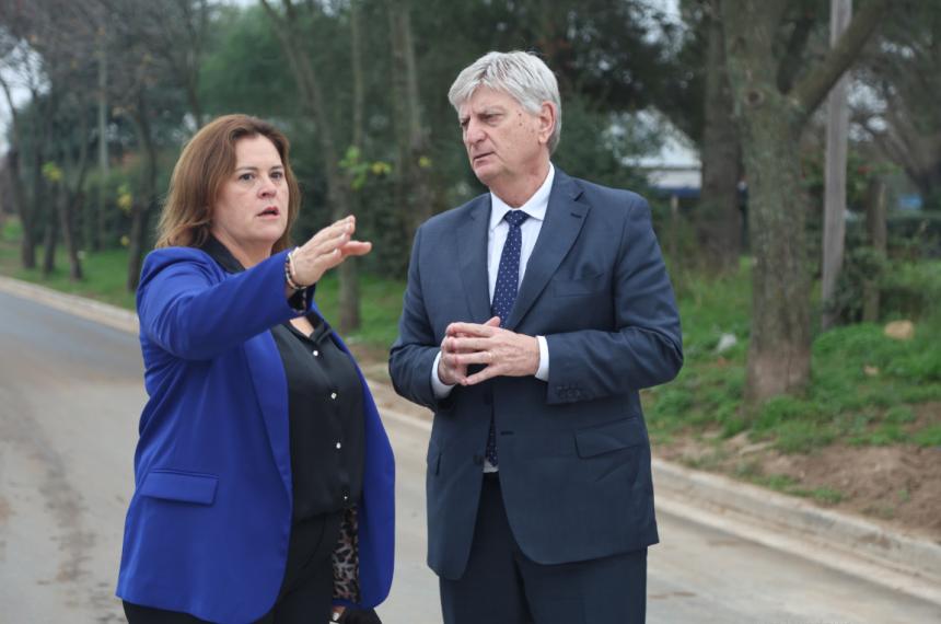 Intendenta Fernanda Alonso y gobernador Sergio Ziliotto